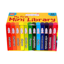 Lil Legends Mini Library - Box Set |  Volume 1- 12 Books - Alphabet | Numbers | Colours | Shapes | About Me | Flowers | vegetables | Fruits | Farm & pet animals | Wild animals | Transports | People at work Oswaal Books and Learning Private Limited