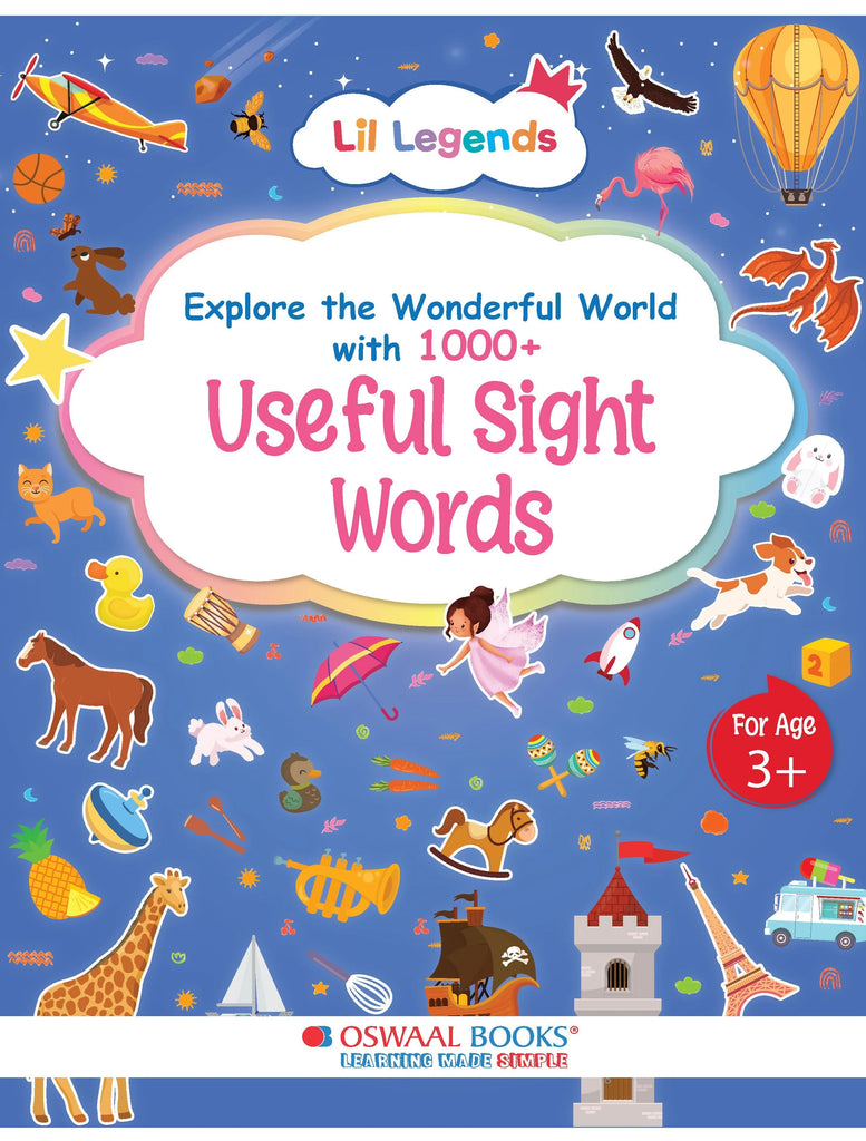 Lil Legends My Book of First Sight Words with engaging Activity for children, 3+age group Oswaal Books and Learning Private Limited