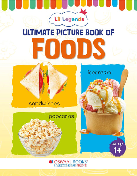 Lil Legends Picture Book for Kids, Age 1+, To learn about Foods
