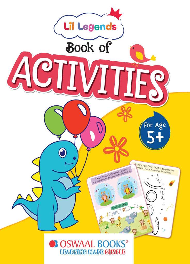 Lil Legends Preschool Activity Books (Set of 3 Books) For 3, 4 and 5+ Years Old Kids Oswaal Books and Learning Private Limited