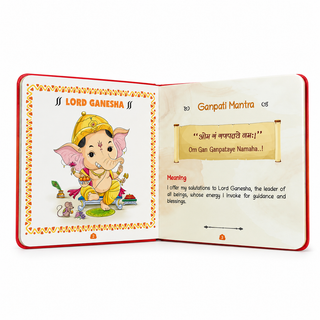 Lil Legends Shlokas & Mantras Padded Board Book for Kids | Sanskrit Prayers & Verses with Illustrations | Cultural Learning Picture Book | Age 2+ Years | Padded Cover Edition