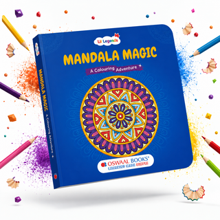 Lil Legends Mandala Magic Colouring Book for Kids & Adults | Bold Mandala Designs | Focus, Fine Motor Skills & Mindfulness | Calming Activity Book | Age 5+