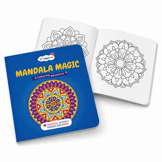 Lil Legends Mandala Magic Colouring Book for Kids & Adults | Bold Mandala Designs | Focus, Fine Motor Skills & Mindfulness | Calming Activity Book | Age 5+