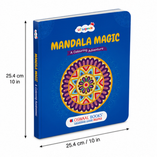 Lil Legends Mandala Magic Colouring Book for Kids & Adults | Bold Mandala Designs | Focus, Fine Motor Skills & Mindfulness | Calming Activity Book | Age 5+