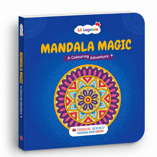 Lil Legends Mandala Magic Colouring Book for Kids & Adults | Bold Mandala Designs | Focus, Fine Motor Skills & Mindfulness | Calming Activity Book | Age 5+