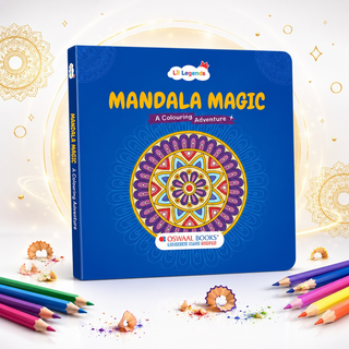 Lil Legends Mandala Magic Colouring Book for Kids & Adults | Bold Mandala Designs | Focus, Fine Motor Skills & Mindfulness | Calming Activity Book | Age 5+
