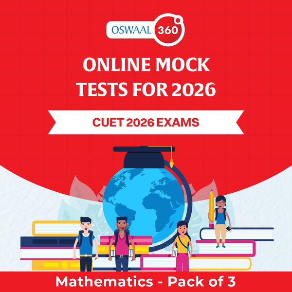 Oswaal CUET - Mathematics - Exclusive Online Mock Tests For 2026 Exams - Pack of 3