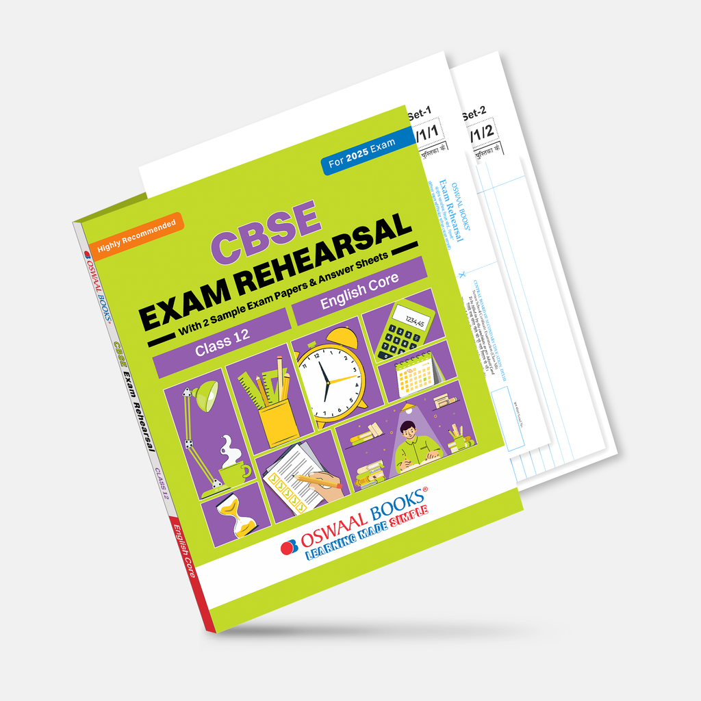 CBSE Exam Rehearsal Class 12 (Set of 4 Books) English, Physics, Chemistry & Mathematics For 2025 Board Exam