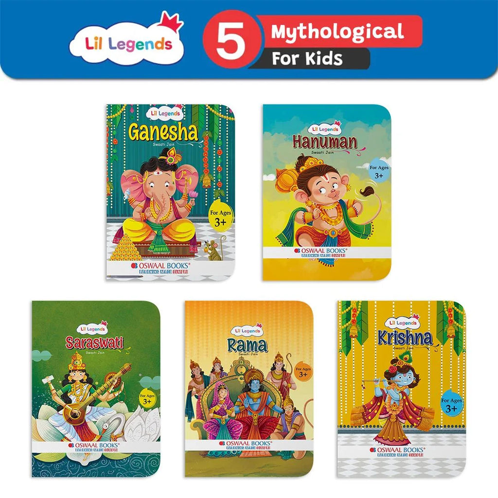 My First Collection of Enchanting Mythological Tales of Hindu Gods and Goddesses | Set of 5 Board Books | For Kids Ages 3+ | Lil Legends Oswaal Books and Learning Private Limited