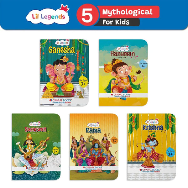 My First Collection of Enchanting Mythological Tales of Hindu Gods and Goddesses | Set of 5 Board Books | For Kids Ages 3+ | Lil Legends