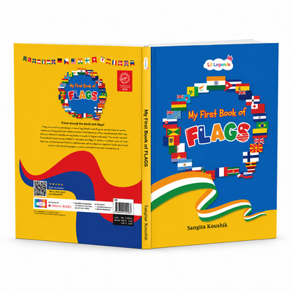 Lil Legends My First Book of Flags for Kids | Illustrated World Flags Picture Book | Builds Knowledge of Countries, Cultures & Visual Learning | Age 4+ Years