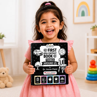 Lil Legends My First High Contrast Books Slipcase Set of 5 - Animals, Toys and More | Black and White Pictures, Visual Stimulation, Brain Development | For Infants/Toddlers | Age 0-12 Months