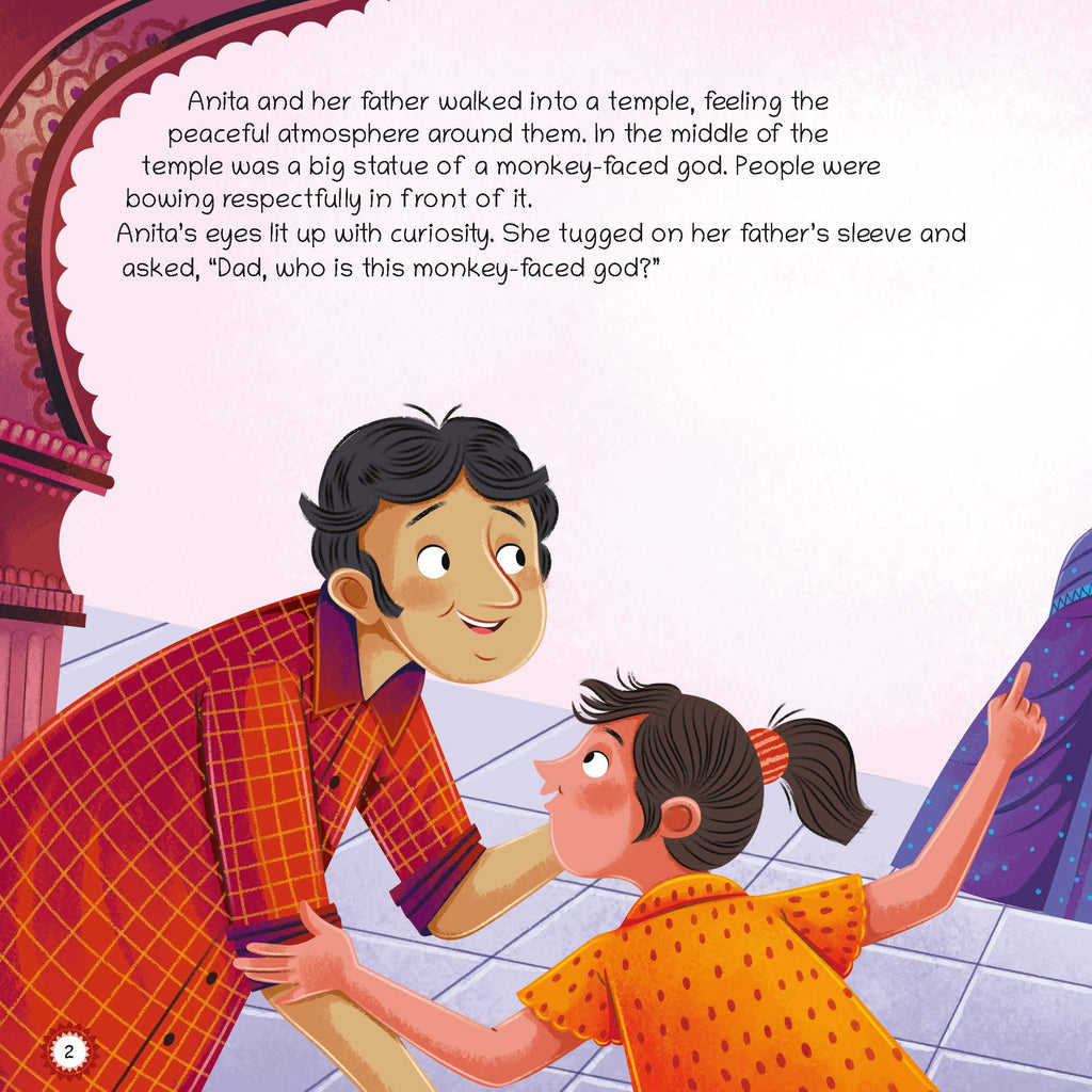 Mythological stories- Illustrated Board Book Hanuman, An Enchanting story from Indian Mythology for Kids, Age 3+ Oswaal Books and Learning Private Limited