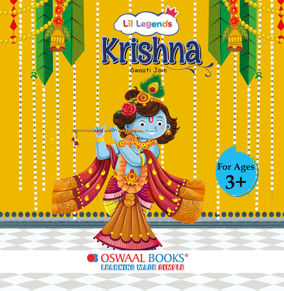 Mythological stories- Illustrated Board Book Krishna, An Enchanting story from Indian Mythology for Kids, Age 3+ Oswaal Books and Learning Private Limited