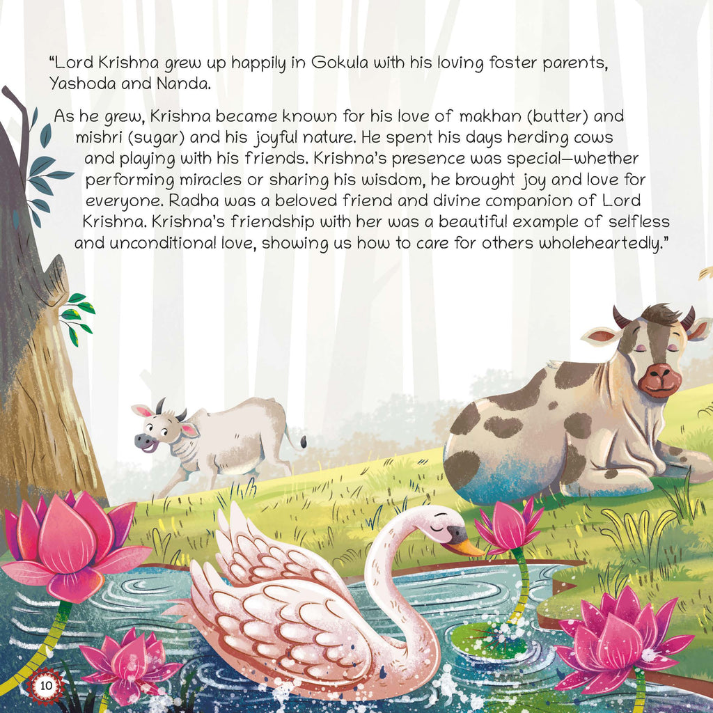 Mythological stories- Illustrated Board Book Krishna, An Enchanting story from Indian Mythology for Kids, Age 3+ Oswaal Books and Learning Private Limited