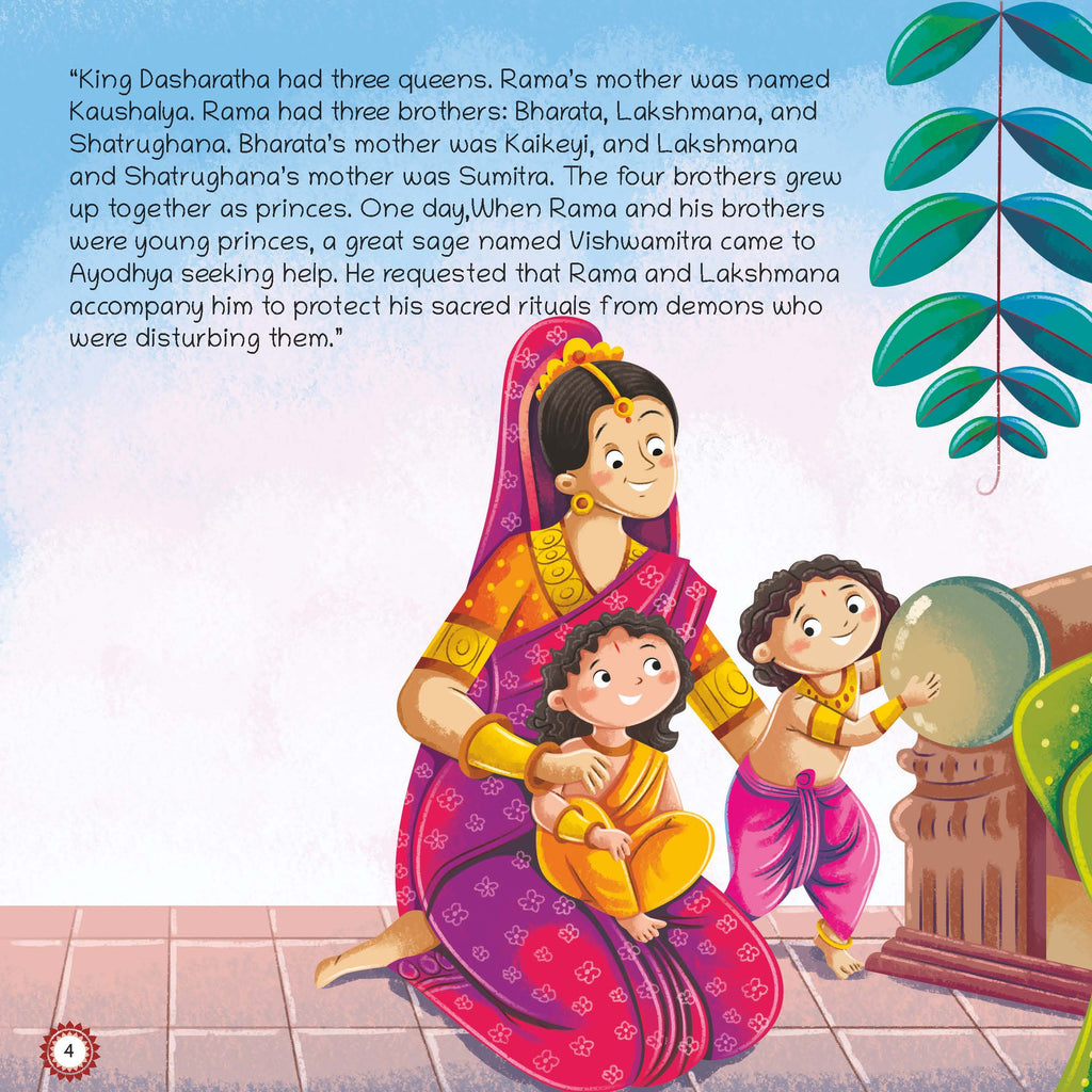 Mythological stories- Illustrated Board Book Rama, An Enchanting story from Indian Mythology for Kids, Age 3+ Oswaal Books and Learning Private Limited