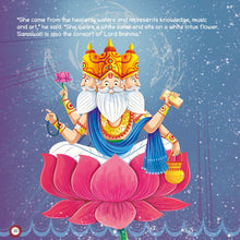 Mythological stories- Illustrated Board Book Saraswati, An Enchanting story from Indian Mythology for Kids, Age 3+ Oswaal Books and Learning Private Limited