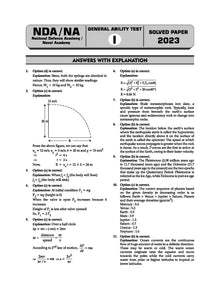 NDA-NA (NATIONAL DEFENCE ACADEMY/NAVAL ACADEMY) 15 Previous Solved Papers| Year-wise 2017-2024 (II) | General Ability Test: General Studies | For 2024-25 Exam Oswaal Books and Learning Private Limited