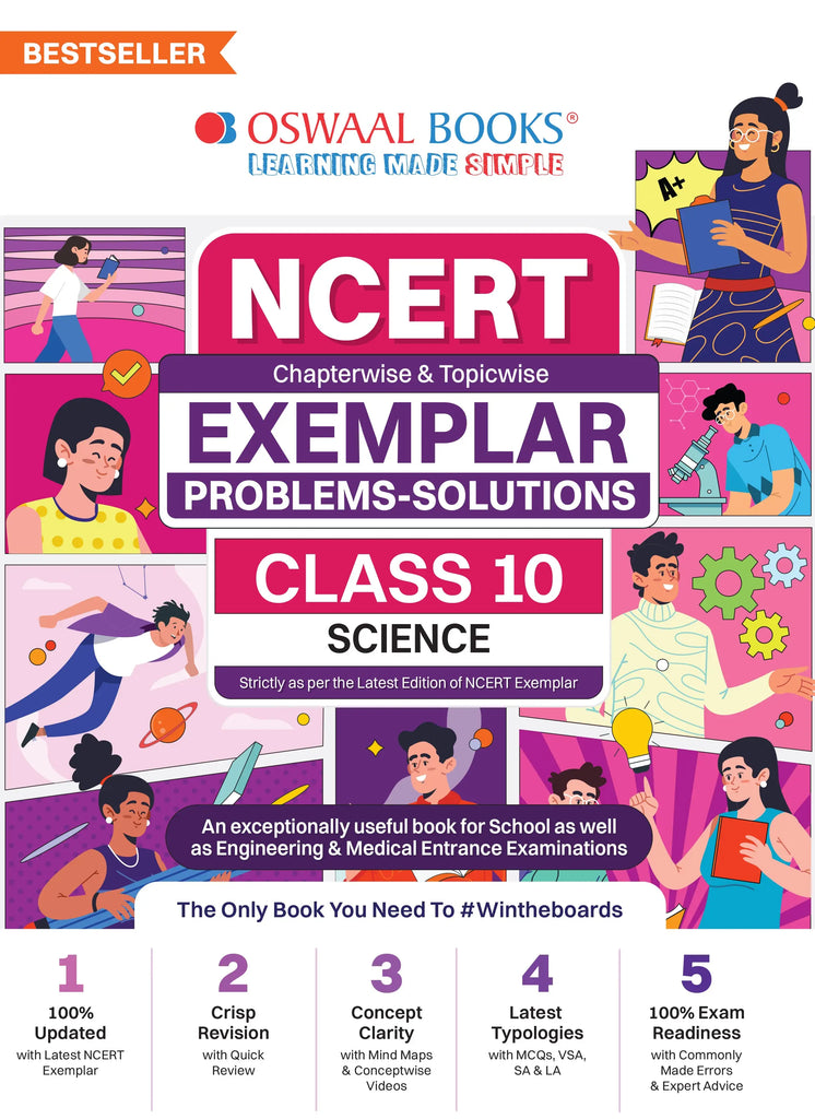 NCERT Exemplar (Problems - Solutions) Class 10 Science Book For 2024 Board Exams