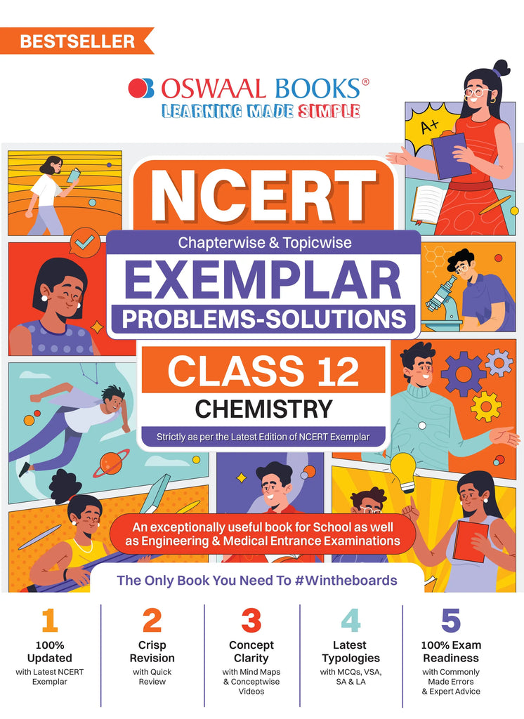 NCERT Exemplar (Problems - solutions) Class 12 Chemistry Book For 2024– Oswaal Books and Learning Pvt Ltd