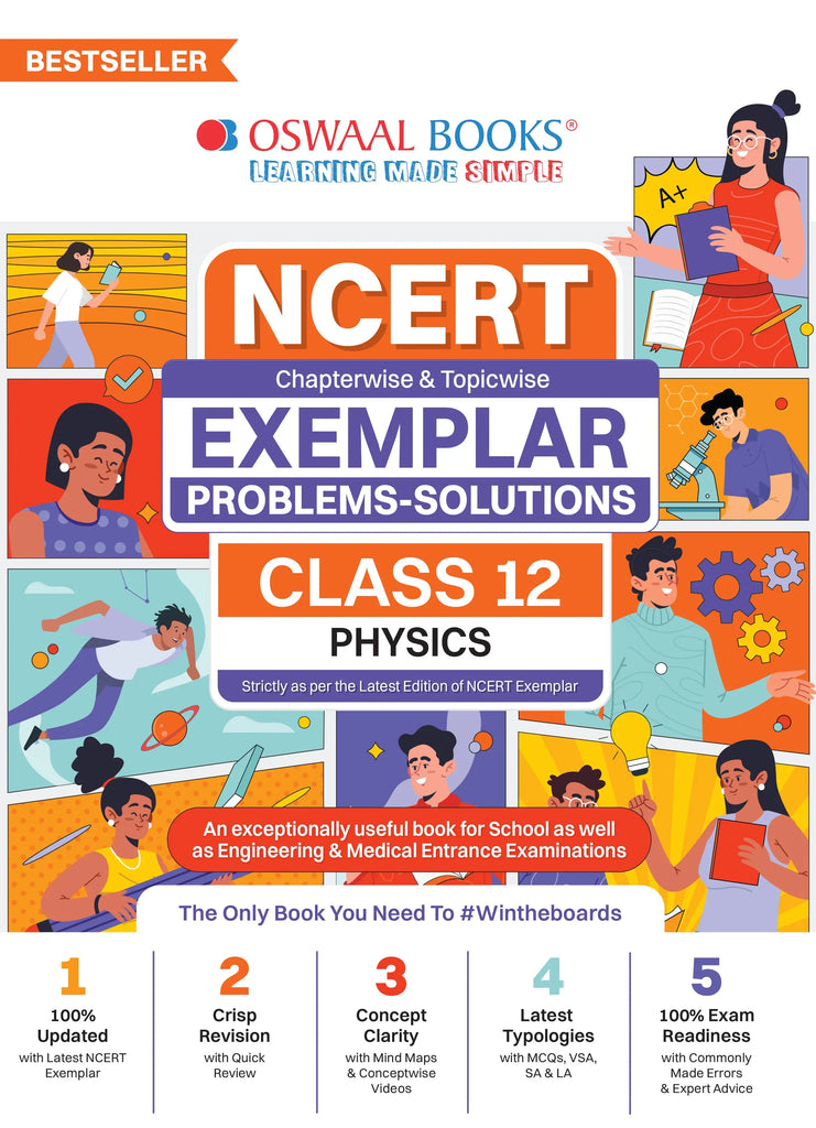 NCERT Exemplar (Problems - solutions) Class 12 Physics Book For 2024 Board Exam