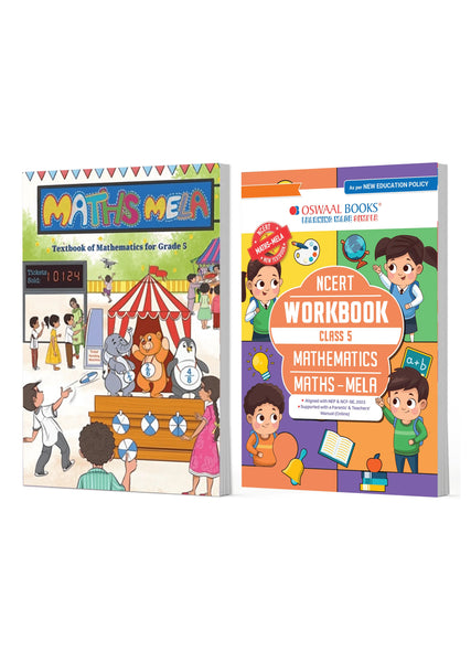 NCERT Maths Mela Textbook and Workbook For Class 5 | Updated NCERT Pattern | Includes Mind Maps & Revision notes | With Parents & Teachers Manual (Set of 2 books)