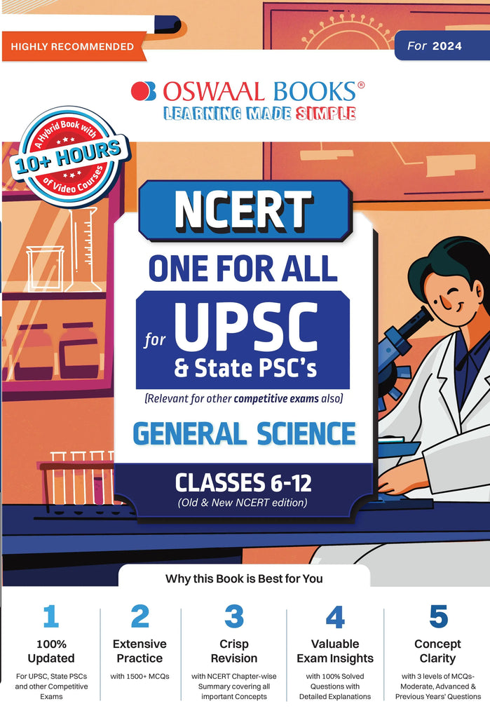 UPSC NCERT One For All | General Science | Classes-6 to 12 | For 2024 Exam | For UPSC and State PSC's