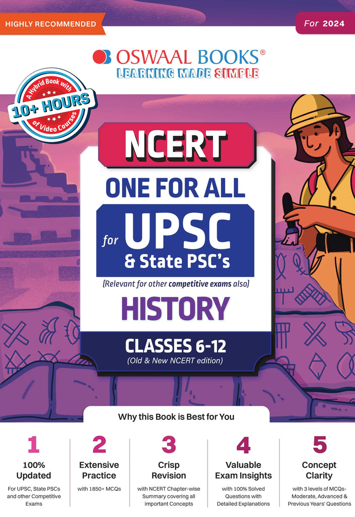 UPSC NCERT One For All | History | Classes-6 to 12 | For 2024 Exam | For UPSC and State PSC's