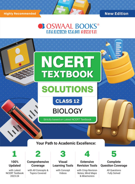 NCERT Textbook Solutions Class 12 Biology | For Latest Exam