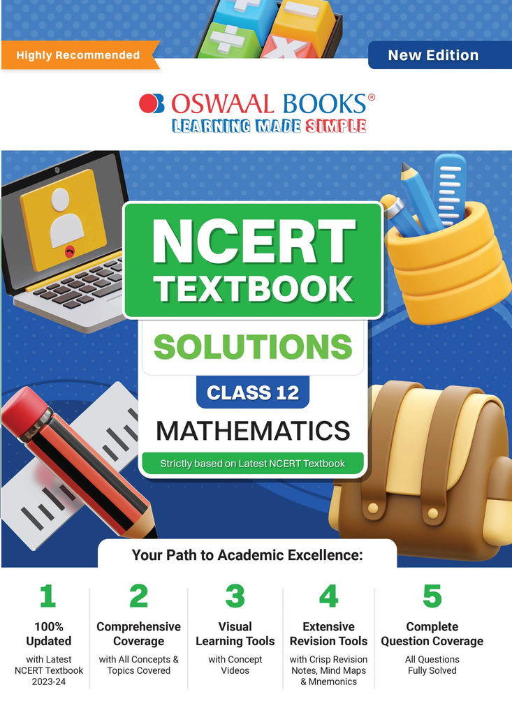 NCERT Textbook Solution Class 12 Mathematics | For Latest Exam Oswaal Books and Learning Private Limited