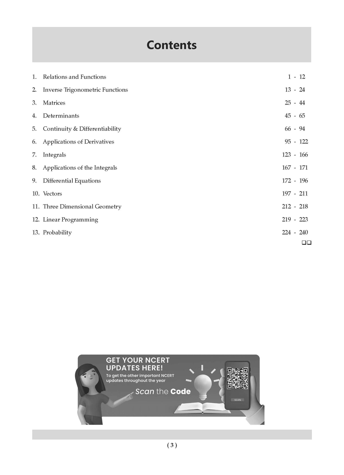 NCERT Textbook Solution Class 12 Mathematics | For Latest Exam Oswaal Books and Learning Private Limited