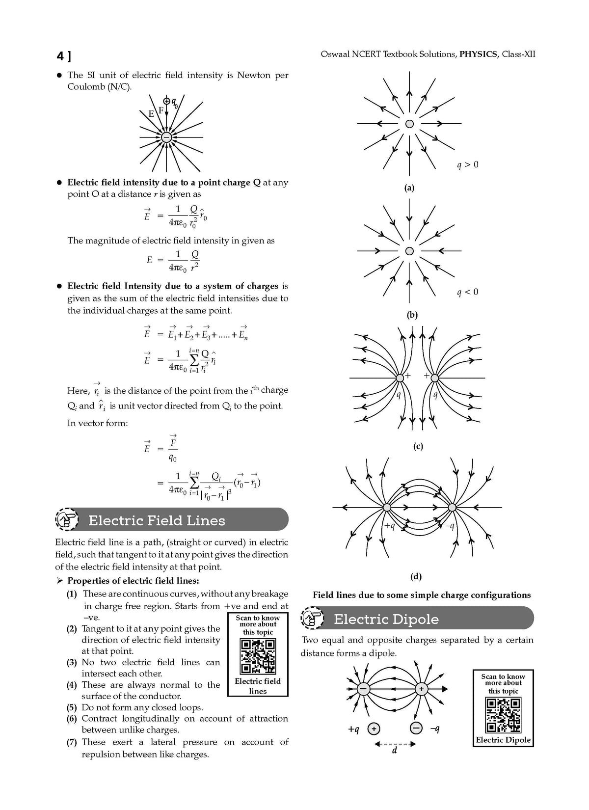 NCERT Textbook Solution Class 12 Physics | For Latest Exam Oswaal Books and Learning Private Limited