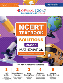 NCERT Textbook Solutions - Class 8 Mathematics | For Latest Exam Oswaal Books and Learning Private Limited