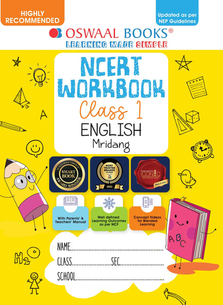 NCERT Workbook Class 1 English Mridang (For Latest Exam)