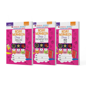 NCERT Workbook Class 2 Hindi Saarangi, English Mridang and Mathematics Joyful (Set of 3 Books) (For Latest Exam)