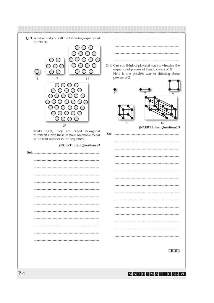 NCERT & CBSE ONE FOR ALL WORKBOOK Mathematics (Ganita Prakash) Class-6 Oswaal Books and Learning Private Limited