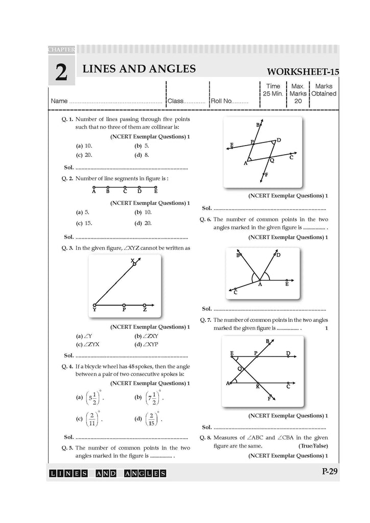 NCERT & CBSE ONE FOR ALL WORKBOOK Mathematics (Ganita Prakash) Class-6 Oswaal Books and Learning Private Limited