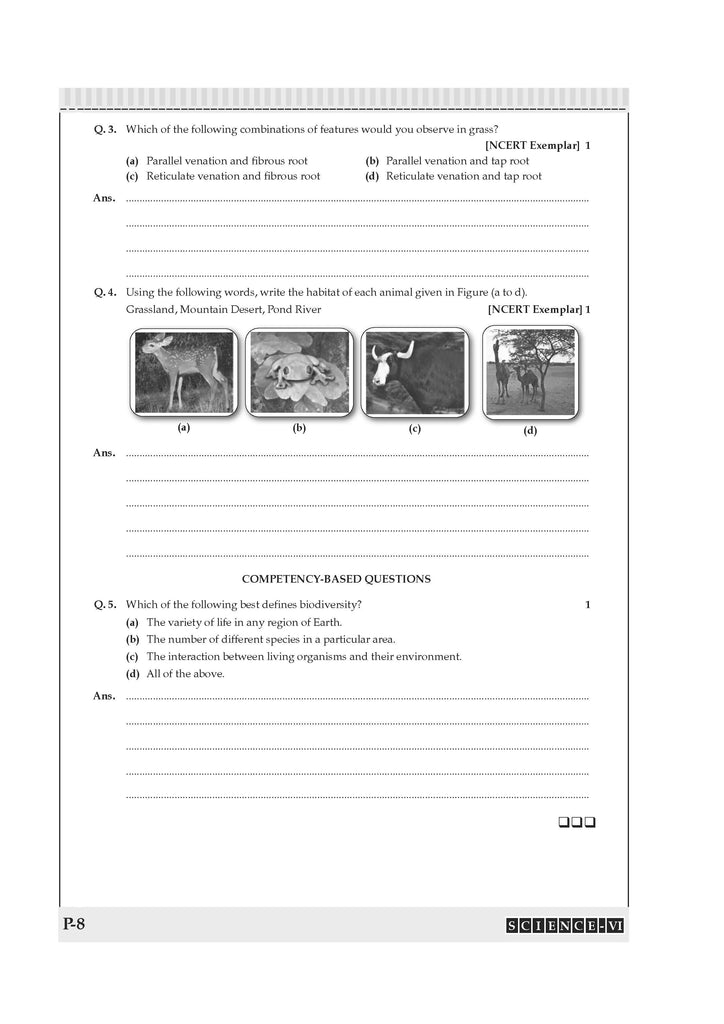 NCERT & CBSE ONE FOR ALL WORKBOOK Science (Curiosity) Class-6 Oswaal Books and Learning Private Limited