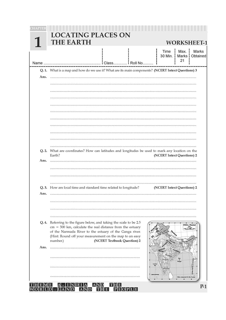 NCERT & CBSE ONE FOR ALL WORKBOOK Social Science (Exploring Society India and Beyond) Class-6 Oswaal Books