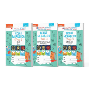 NCERT & CBSE Workbooks Class 3 (Set Of 3 Books )  Hindi Veena, Mathematics Mela, English Santoor (For Latest Exam)