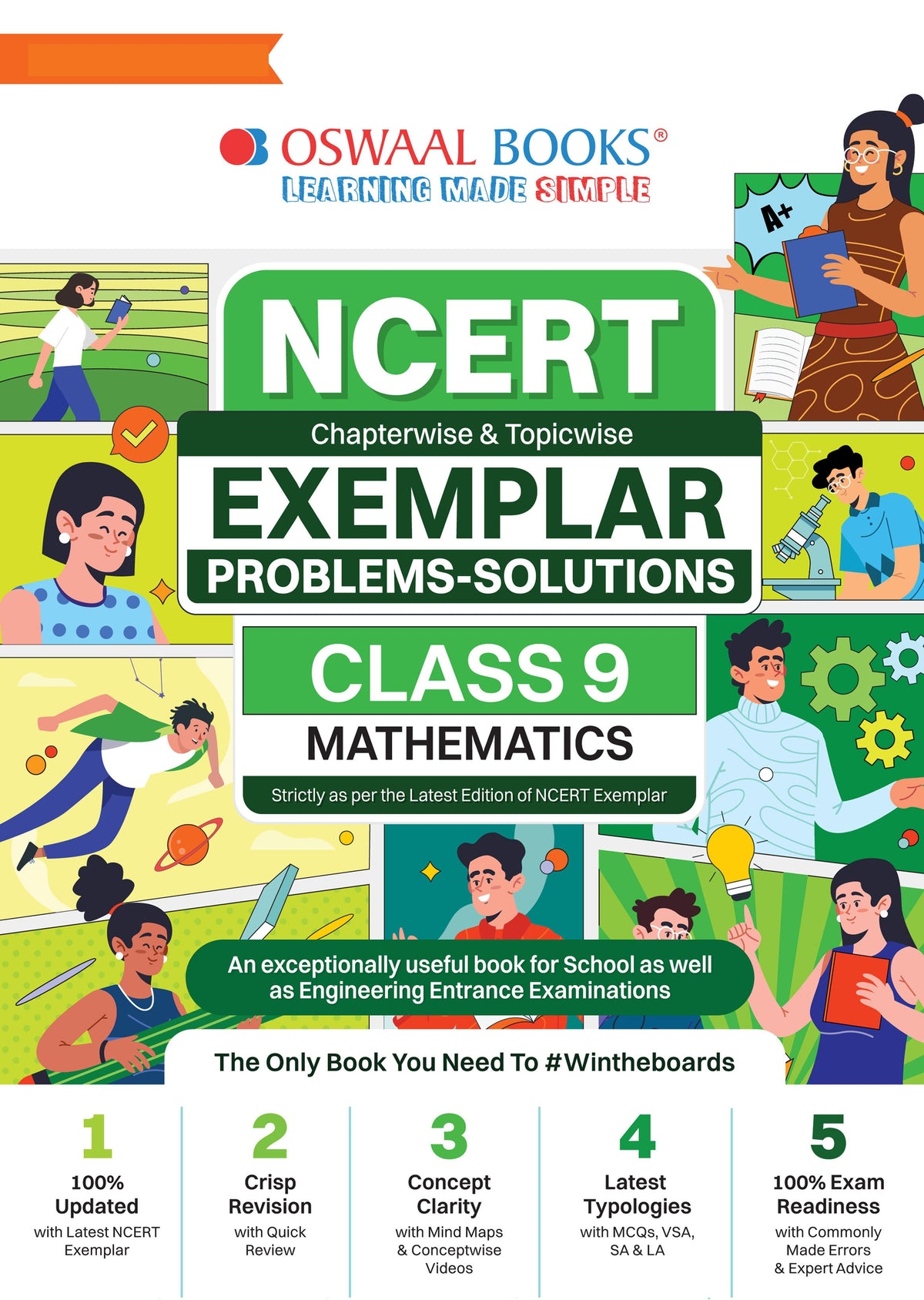 NCERT Exemplar (Problems - Solutions) Class 9 Mathematics Book For Latest Exam - Oswaal Books