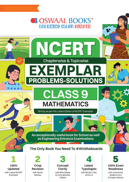 NCERT Exemplar (Problems - Solutions) Class 9 Mathematics Book For Latest Exam - Oswaal Books