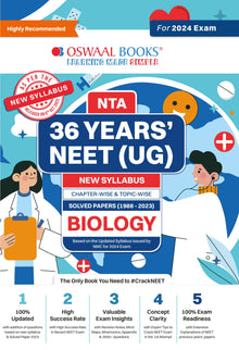 NEET (UG) 36 Years Chapter-wise Topic-wise Solved Papers Biology For 2024 Exams ( New Edition) Oswaal Books and Learning Private Limited