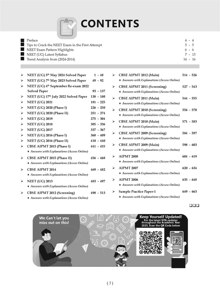 NEET (UG) Mock Test 10 Sample Question Papers+19 Years' Solved Papers (2006-2024) Physics, Chemistry, Biology Set of 2 Books (For 2025 Exam) Oswaal Books and Learning Private Limited