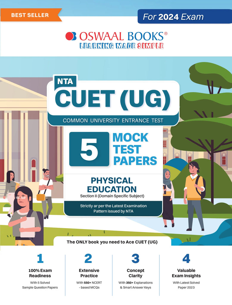 NTA CUET (UG) 5 Mock Test Sample Question Papers Physical Education | For 2024 Exams