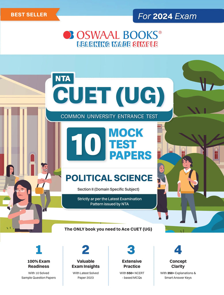 NTA CUET (UG) 10 Mock Test Sample Question Papers Political Science (2024)