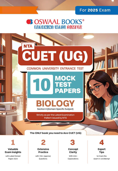 NTA CUET (UG) 10 Mock Test Papers Biology (For 2025 Exam)