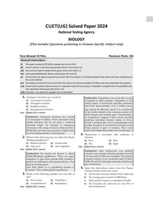 NTA CUET (UG) 10 Mock Test Papers Biology (For 2025 Exam) Oswaal Books and Learning Private Limited