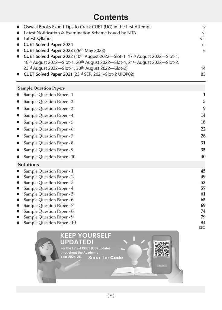 NTA CUET (UG) 10 Mock Test Papers Chemistry (For 2025 Exam) Oswaal Books and Learning Private Limited