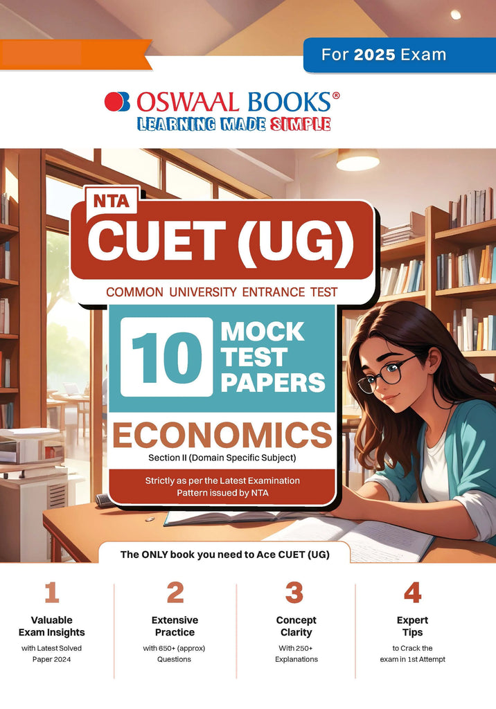 NTA CUET (UG) 10 Mock Test Papers Economics (For 2025 Exam) Oswaal Books and Learning Private Limited